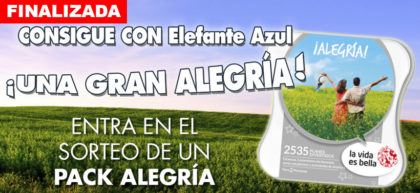 Consigue con Elefante Azul ¡ UNA GRAN ALEGRÍA !