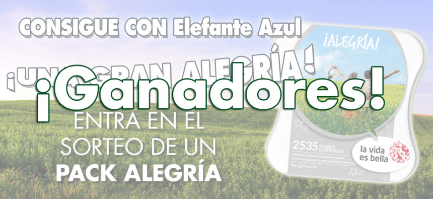 Ganadores de ¡UNA GRAN ALEGRÍA!