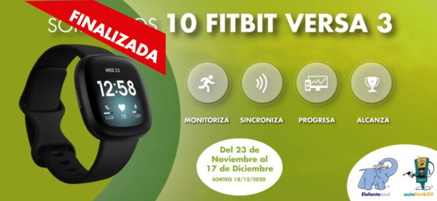 Hemos sorteado 10 FITBIT VERSA 3